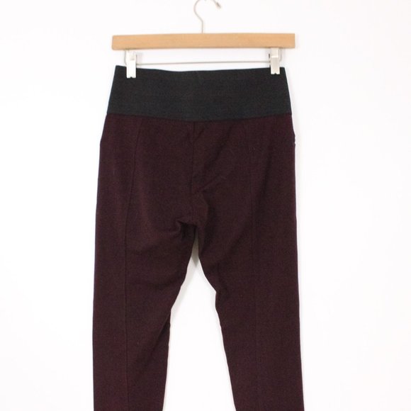 *Le Chateau Maroon Skinny Dress Pant with Elastic Waist - Picture 4 of 4